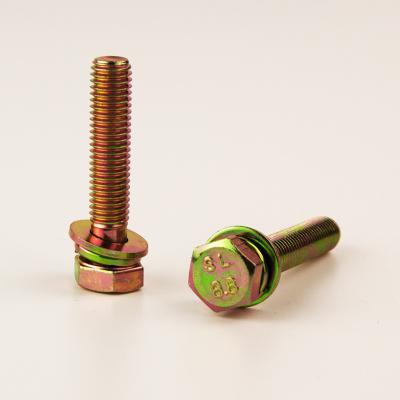 China Cars All Size Galvanized Hexagon Flange Bolt Spring Lock Washer Hex Bolt for sale