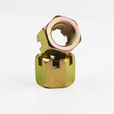 China Heavy Industry Custom Standard Galvanized Slotted Nuts Fasteners Steel Slotted Nut for sale