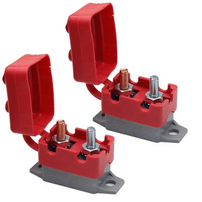 China Kuoyuh 12V 24V 45A Marine Auto Reset Boat MCB Battery Circuit Breaker Circuit Breaker With Red Cover for sale