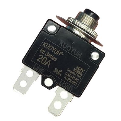 China Kuoyuh 88 series 20A thermal waterproof motor thermal protector electronic pump motor protector disyuntor circuit breaker for sale