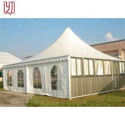 China Wedding Manufacturer 5mx5m Professional Aluminum Frame PVC Coating Marquee Reception Pagoda Party Tent for sale