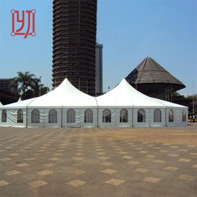 China High Peak Mixed 40x40 Wedding Marquee Party Tent For Wedding for sale