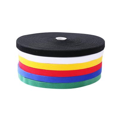 China Durable Nylon Hook And Loop Tape 2cm 3cm Double Sided Colored Back To Back Cable Tie For Wire And Cable BindingHot Selling Products for sale