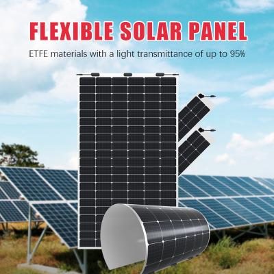 China Solar Panel 375W Solar Household Photovoltaic Panel Grid Connected And Grid Solar Panel 182mmx182mm for sale