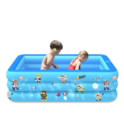 China Garden Outdoor Indoor Adult Kids Large Plastic PVC Folding Inflatable Swimming Pool for sale