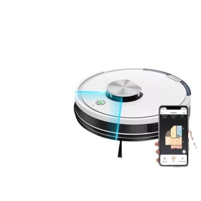 China Automatic Laser Robot Cleaner Strong Suction Cleaning Carpets Hard Floors 2100pa Vacuum Robot Cleaner with 2900mAh Battery Long Life for sale