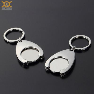 China Promotion Gift / Commemorative Custom Metal Shopping Cart Coin Lock With Key Ring for sale