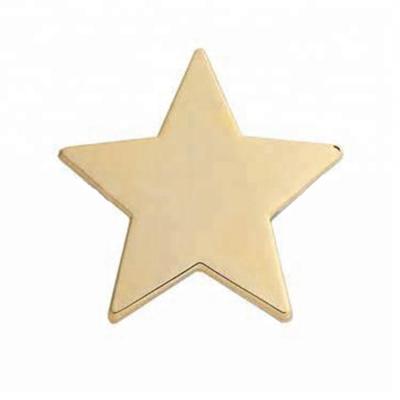 China India Custom Metal Nice Gold Star Blank Star Pin Badges, Cheap Star Pin for sale