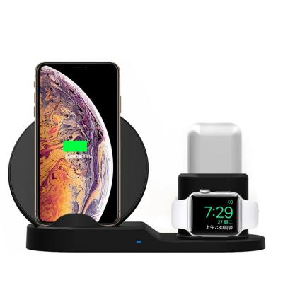 China Wireless Charger 3 in 1 Smart Charging Dock for Apple Watch, 3 IN 1 Protective Watch Charging Magnetic Wireless Charger for iPhone Airpod for sale