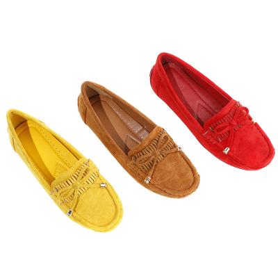 China Deodorization Lady Bow-Knot Shoes Women PU Leather Flat Shoes Casual Loafers Slip On Women's Flats Shoes Moccasins for sale