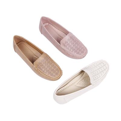 China New Deodorization Loafers Shoes Women Spring Casual Autumn Students Pregnant Women Mother PU Leather Flat Shoes for sale