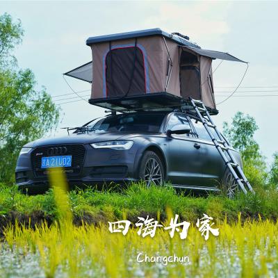 China Camouflage / Field Play Tent For Car Roof Waterproof 2X3 Car Tent for sale