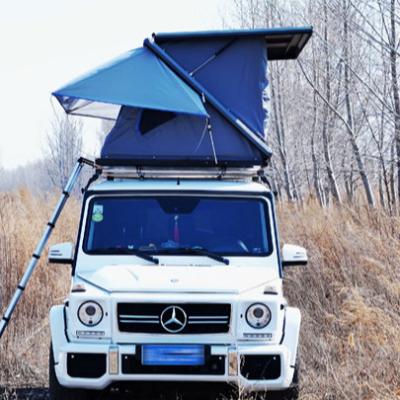 China Hard Shell Portable Straight Support Folding SUV Car Factory Direct Sale 2 or 3 Person Hard Top Roof Top Tent Hard Shell Roof Top Tent For Camping for sale