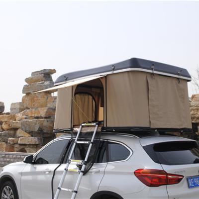 China Camouflage/Field Game 2 Person Hard Shell Car Roof Top Tent Folding Camping Tent For SUV for sale