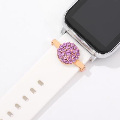 China Zinc Alloy Decorative Watch Band Charms For Apple Watch Band Decorative Silicone Strap Metal Leg Studs For Watch Sports Strap for sale