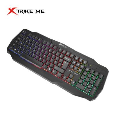 China XTRIKE Numpad I Wired Gaming Keyboard Mixed Colors Backlit 104/105 Keys for sale