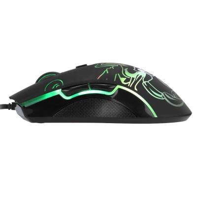 China Mini Marvo 6D 7 color gaming mouse computer gamer computer gamer backlit mouse USB wired mouse gamer for sale