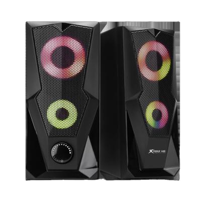 China No XTRIKE ME Wired Gaming Speaker 3.5mm Jack PC Speakers Gamer RGB 2.0 Desktop Speaker for sale