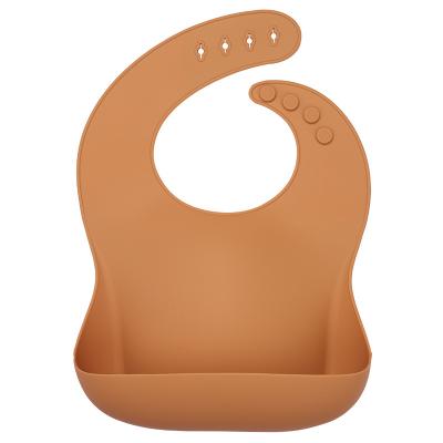 China BPA Free Wholesale Customized High capacity Silicone Baby Bib Multicolor Bib Turban Baby Soft Feeding Bib for sale