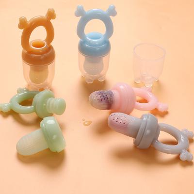 China BPA Free Baby Teething Feeder Bag Baby Eat Fruit Supplement Artifact Fruit And Vegetable Teether feeder Silicone Pacifier for sale