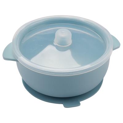 China BPA Free Factory direct sales safe and environmentally friendly for cleaning binaural silicone silicone children's bowl lid set for sale