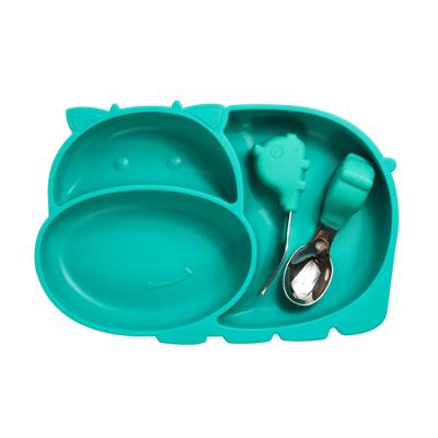 China Contemporary Fashion Spoon Set Suction Child Soft Dinner Toddler Kid Dish for sale