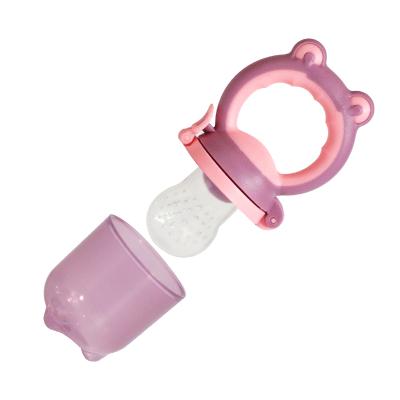 China Design BPA Free Cute Animal Shape Baby Shape Silicone Fruit Nipple Squeeze Food Feeder New for sale