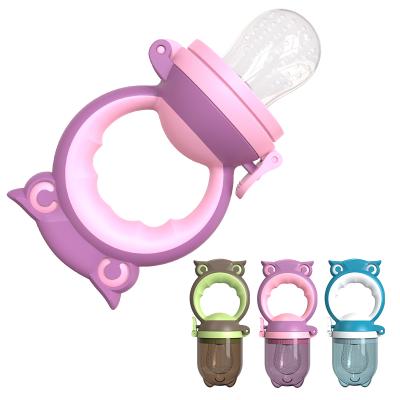 China New-fashion Amazon Best Fresh Food Conductive BPA Free With Silicone Pockets Infant Teething Toy Teethers Baby Fruit Feeder Pacifier for sale