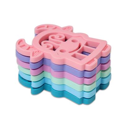 China Toy Guangdong Youju Soft Silicone Baby Teethers Toys 100% Silicone Material Cow Shape Silicone For Infant for sale