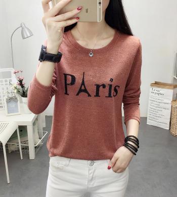 China Wholesale Printing Ladies Anti-Pilling T Shirt Long Sleeve T Shirt Top for sale