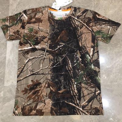 China Real Forest Free Sample Anti-pilling Tree Camouflage Hunting T-shirt Wholesale Camouflage T-shirts for sale