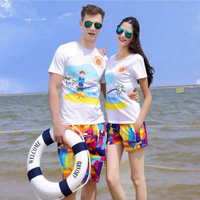 China Anti-pilling Summer Vacation Cotton T-shirt Couples T-shirt for sale