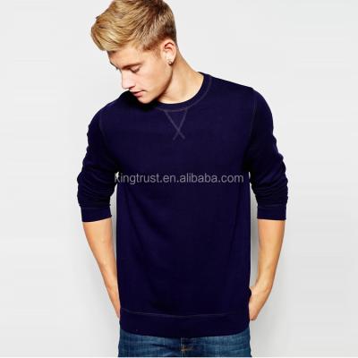 China Concise Anti-pilling Men's V-stitch Crew Neck Sweatshirt With All Colors for sale