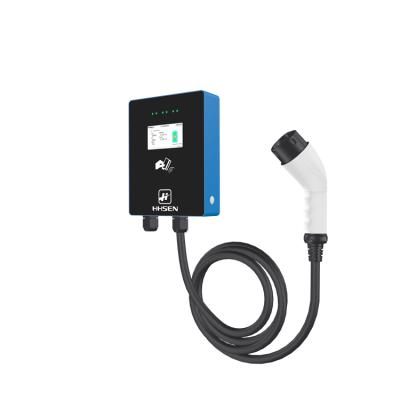 China Swipe Start And Stop Indoor / Outdoor Type 3.5KW 16A 230V - Blue 2 Electric Vehicle Charging Wallbox Station for sale