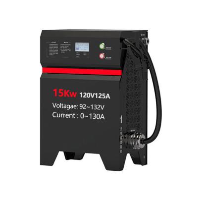 China Standard RV Battery 120V 150A 15Kw Lithium Battery Charger LifePo4 Battery Pack Smart EV Car Charger 24V 48V 80v 120V Forklift AGV RGV DC Charger for sale