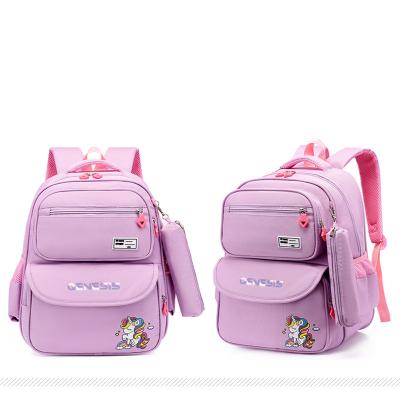 China With Pen Bag Cute Unicorn Kids Elementary School Girl School Bag With Pen Bag Children Girls Backpack Bags for sale