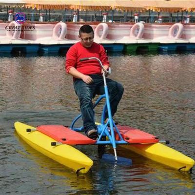 China Water Park Water Play Equipment Water Bicycle Pontoons Sea Water Pedal Bikes For Sale for sale