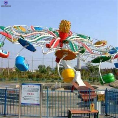 China Theme park ; amusement park ; Big Fairground Tycoon Family Amusement Park Rides Skydiver Double Flight With Led Lighting for sale