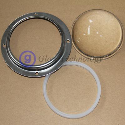 China LED Optical Glass Lens 78mm 60 Degree For Original COB Array CXA3070 CXB3070 for sale