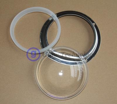 China LED Optical Glass Lens 100mm 80 Degree For Original COB Array CXA3590 CXB3590 for sale