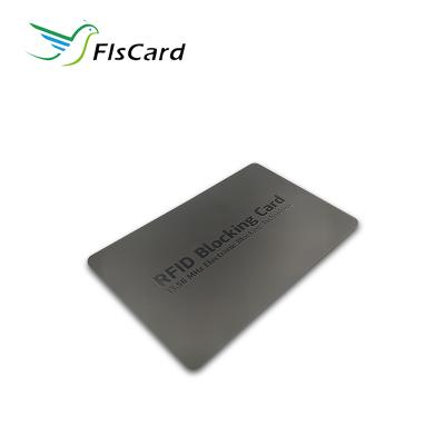 China NFC Anti Theft Chip RFID Anti Waterproof / Waterproof Skim Blocker Blocking Card for sale