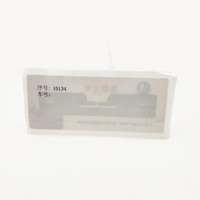 China Vehicle Entry and Exit Information Recording UHF 6C Anti-Transfer RFID Waterproof/Waterproof Anti-UV Windshield Label for sale