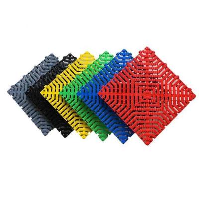 China Industrial car wash / garage grate floor tiles / 4S plastic floor shop garage washing floor for sale