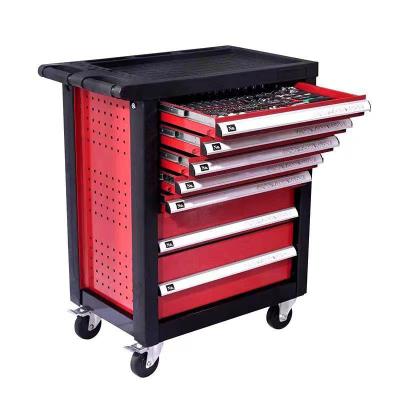 China 352 Piece Chrome Vanadium Steel Tool Car Set Industrial Grade Auto Repair Set Heavy Drawer Type Seven Layer Tool Cabinet for sale