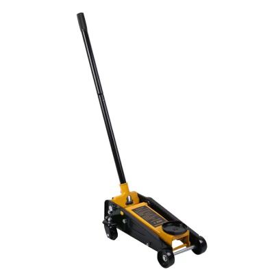 China Car Single Jack 3T Pump Quickly Lifting Super Low Level Warehouse Jack Portable Moving Floor Jack for sale