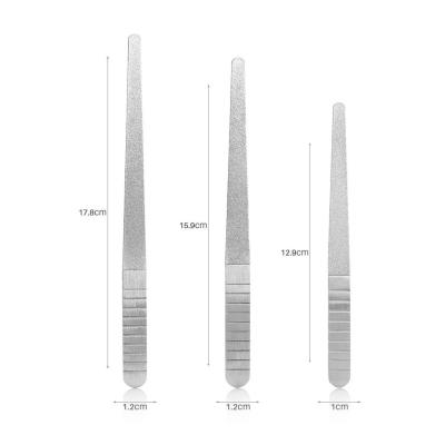 China FOCSTAR Reusable Stainless Steel Nail File Buffer Double Sided Nails Nails Manicure Files for Salon (BT5018) for sale