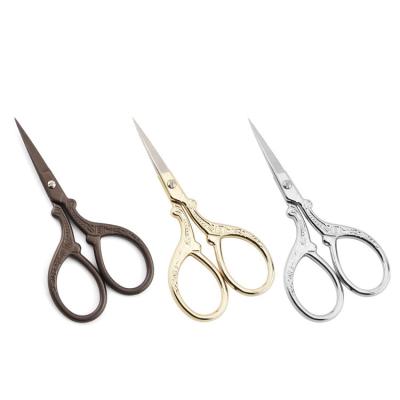 China High Quality Eco-friendly Embroidery Beauty Stainless Steel FOCSTAR Sewing Eyebrow Scissors (BT8010) for sale