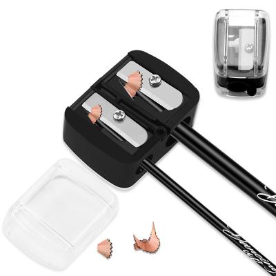 China FOCSTAR Compact High Quality Cosmetic Eyebrow Pencil Sharpener Single Or Double Holes With Cover (BT9020) for sale