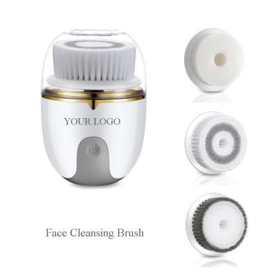 China DEEP CLEANING Factory Cleansing Wholesale 2021 Electric Passionate Facial Cleanser Private Label Silicone Brush Spinning Ultrasonic Massager for sale