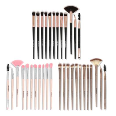 China Professionals Eye Makeup Brush FOCSTAR 12pcs Smudge Brush Set For Eyeshadow, Concealer, Eyebrow, Foundation, Powder Liquid Cream Blend for sale